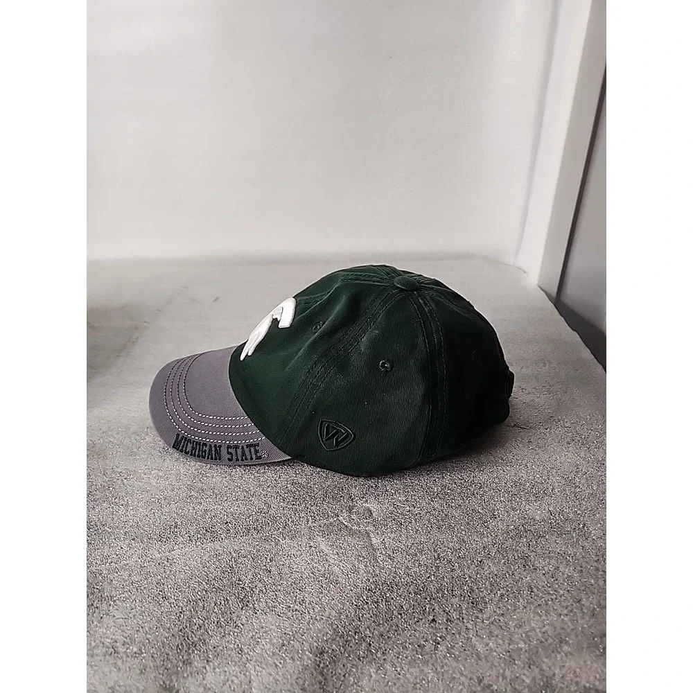 Top of the World‎ Michigan State Spartans Youth Hat Green Gray Adjustable Cap